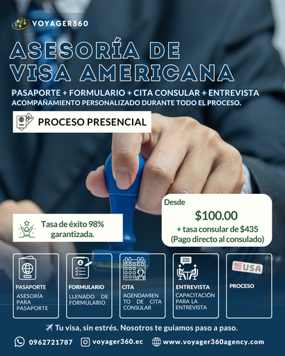 🇺🇸 VISA AMERICANA – Proceso Presencial