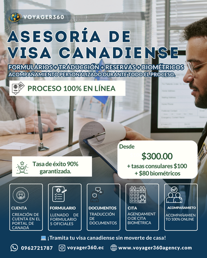 🇨🇦 VISA CANADIENSE – 100% En Línea